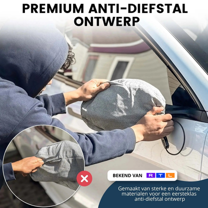 FritzLock anti‑diefstal spiegelhoezen – snijbestendige set van 2